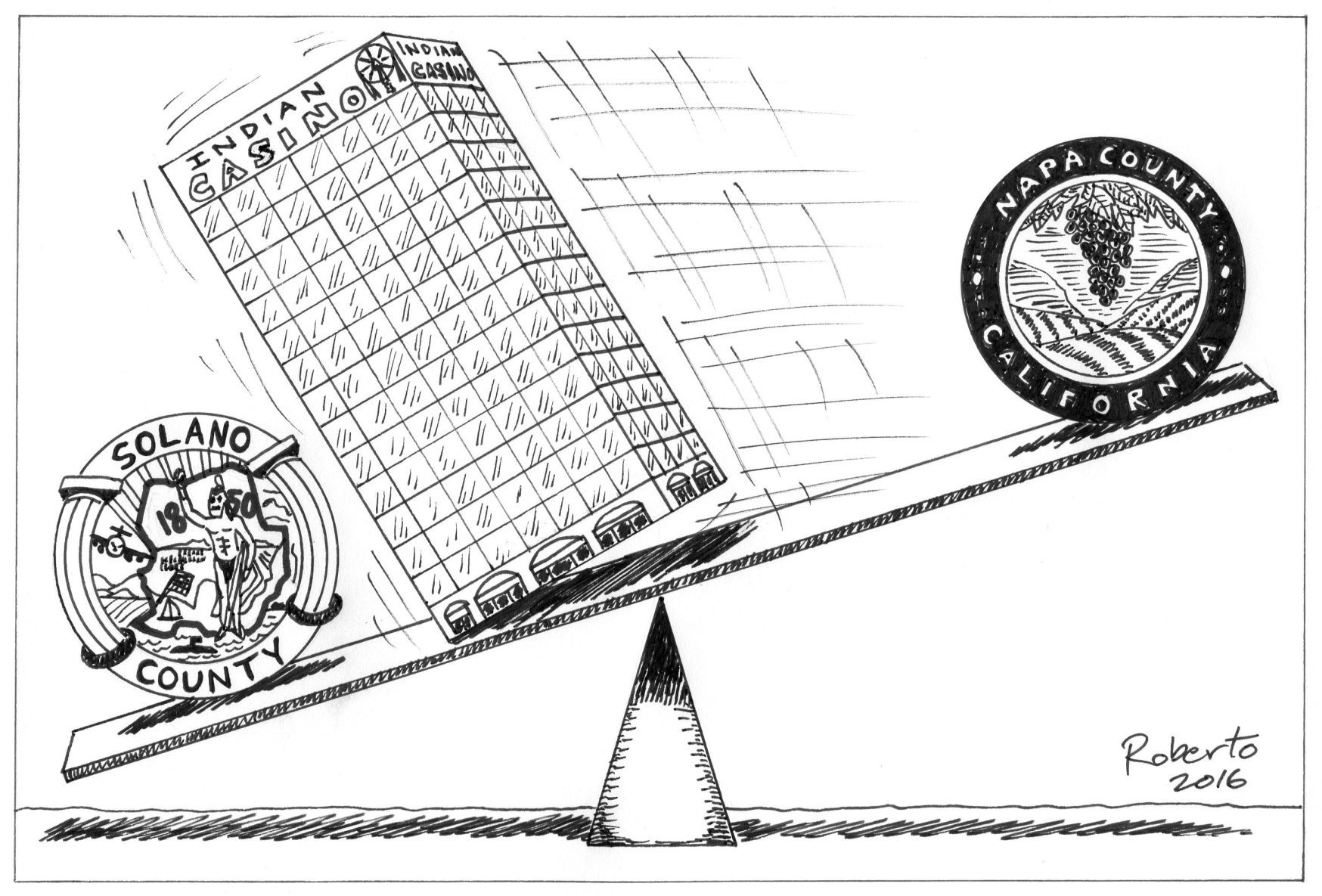 Roberto Tinoco editorial cartoon
